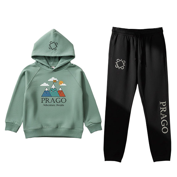 Organic Cotton Matching Set – Sage Green And Black