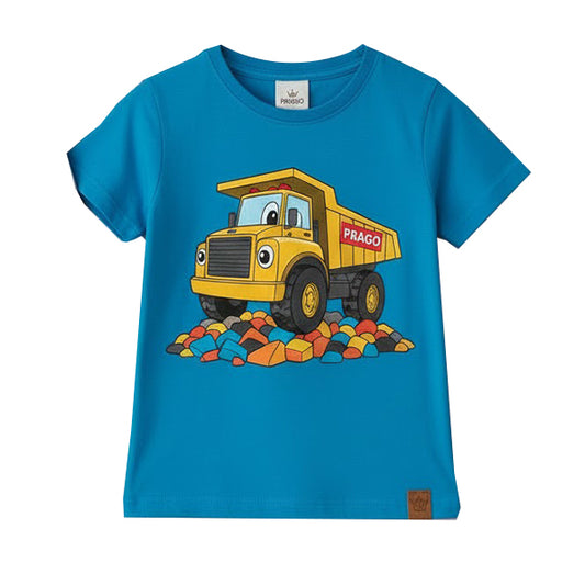 Kids T-shirt  – Teal Blue