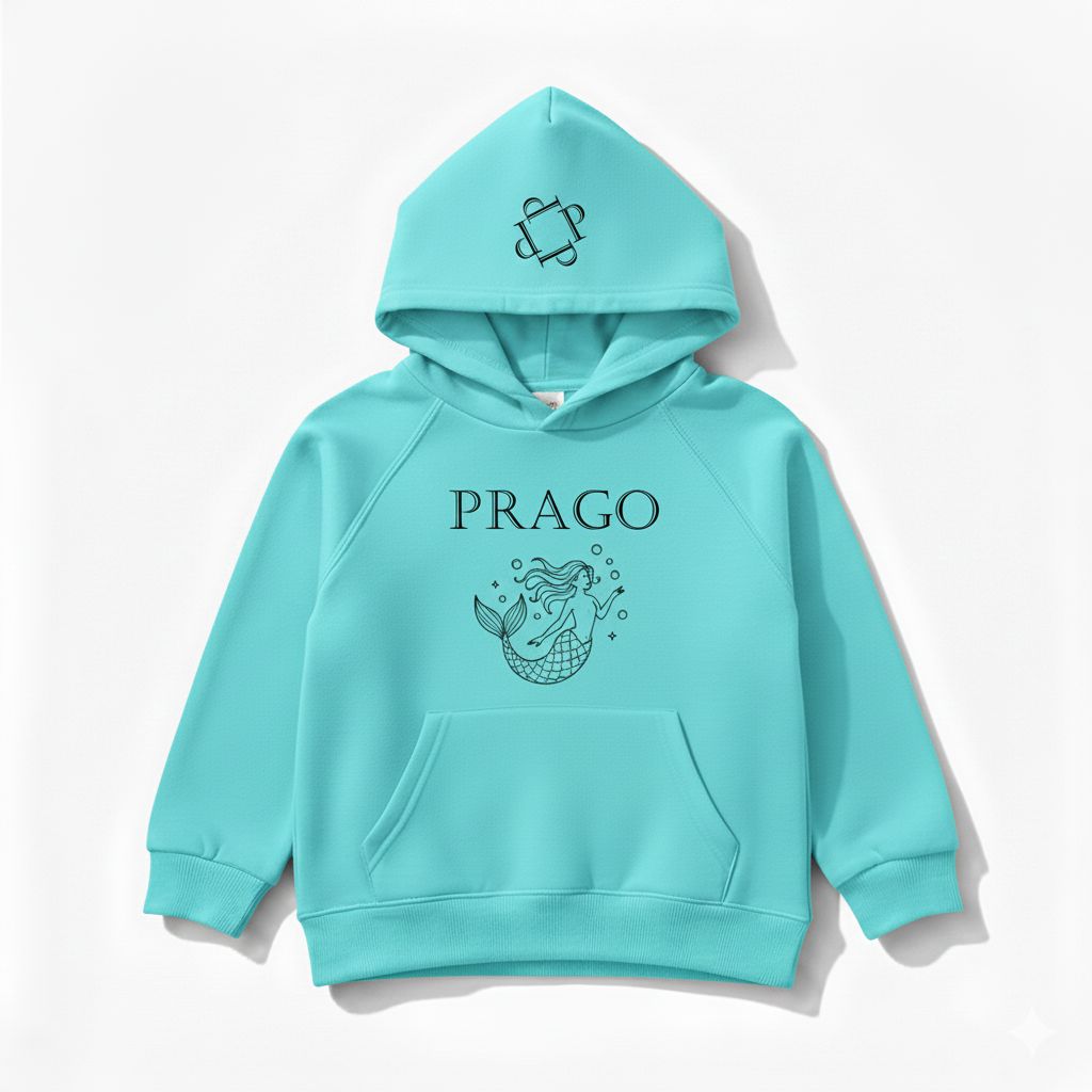 Pure Organic Hoodie – Aqua Blue